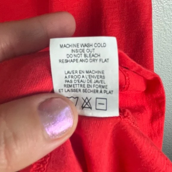 Theory Women's Bright Red Scoop Neck Tank Top Women’s Small - Picture 6 of 9